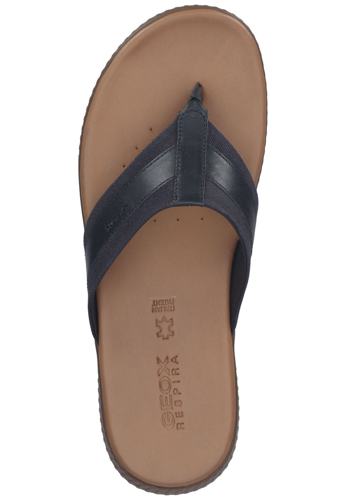 Geox Zehensteg Leder/Textil Navy
