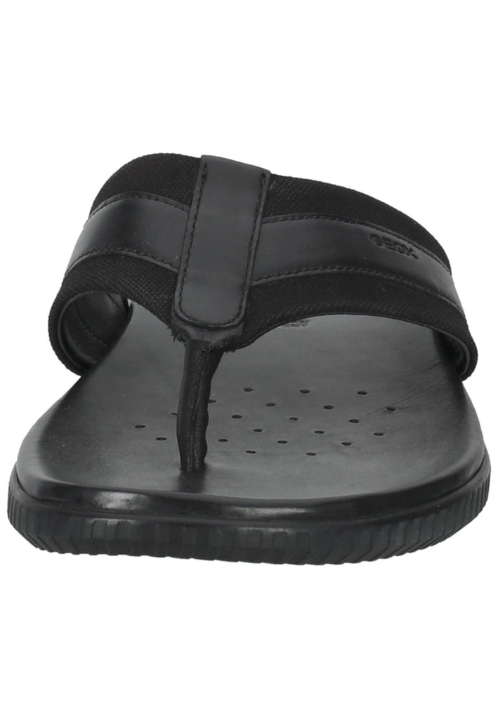 Geox Zehensteg Leder/Textil Schwarz