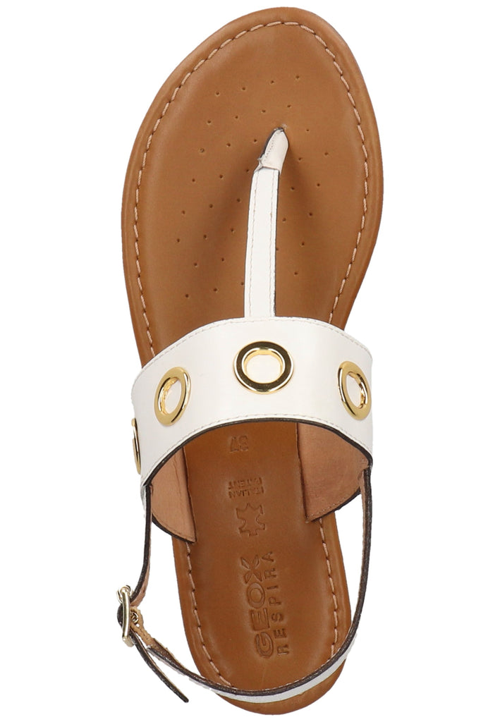 Geox Zehensteg Leder Weiß