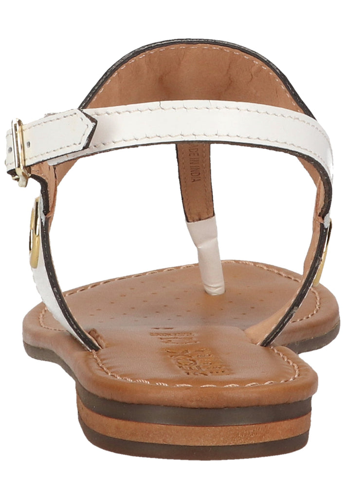 Geox Zehensteg Leder Weiß