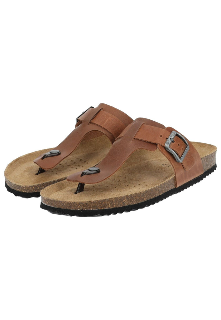 Geox Zehensteg Nappaleder Hellbraun