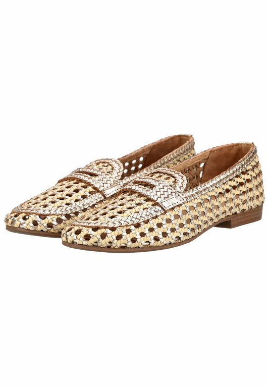GIOSEPPO Slipper Leder Gold