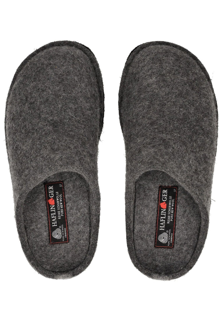 Haflinger Hausschuhe Filz Anthrazit