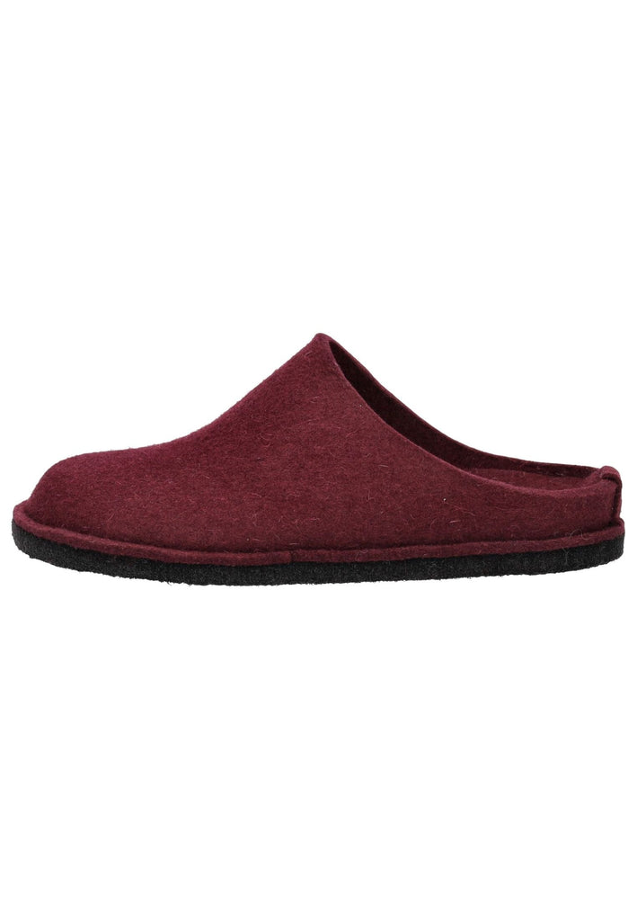 Haflinger Hausschuhe Filz Bordeaux