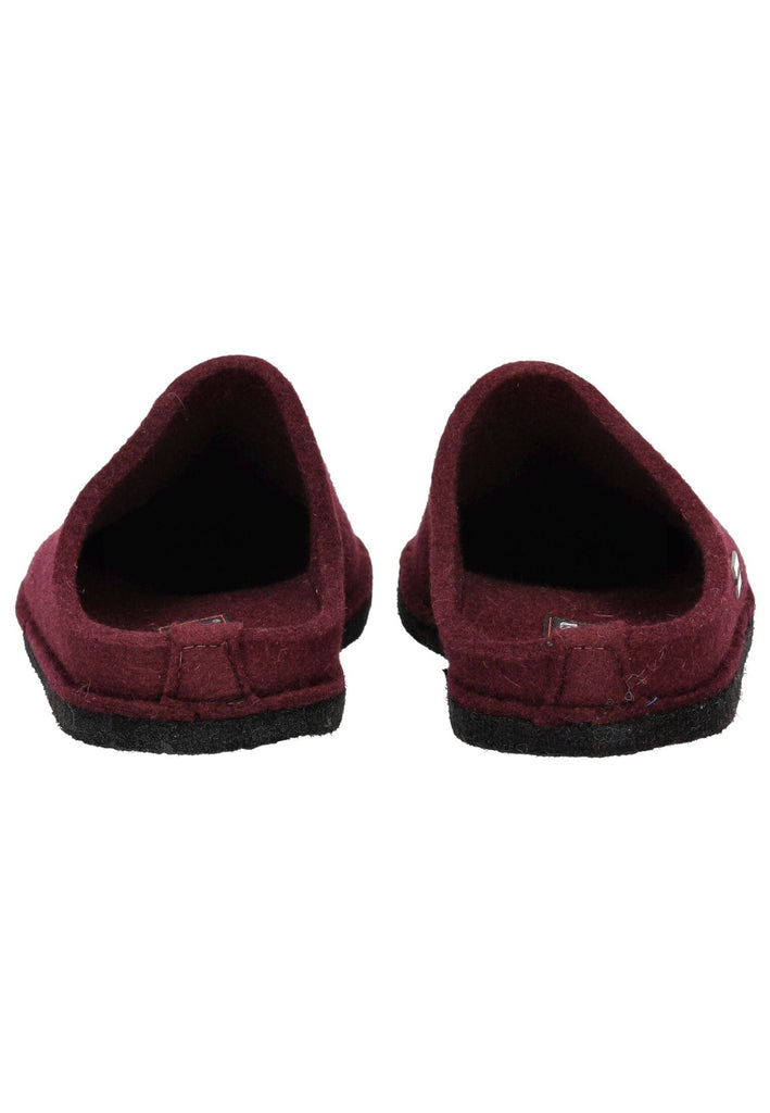Haflinger Hausschuhe Filz Bordeaux