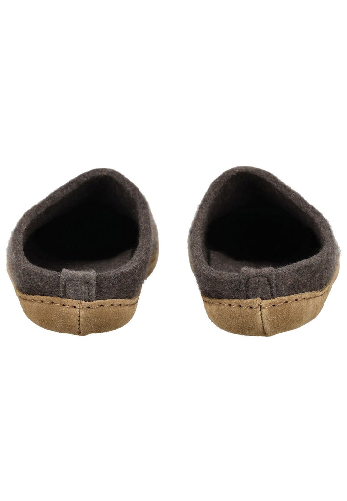 Haflinger Hausschuhe Filz Braun