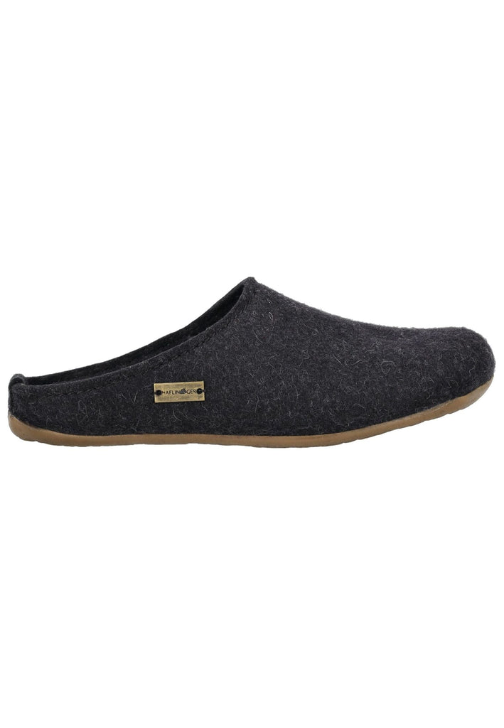Haflinger Hausschuhe Filz Graphit