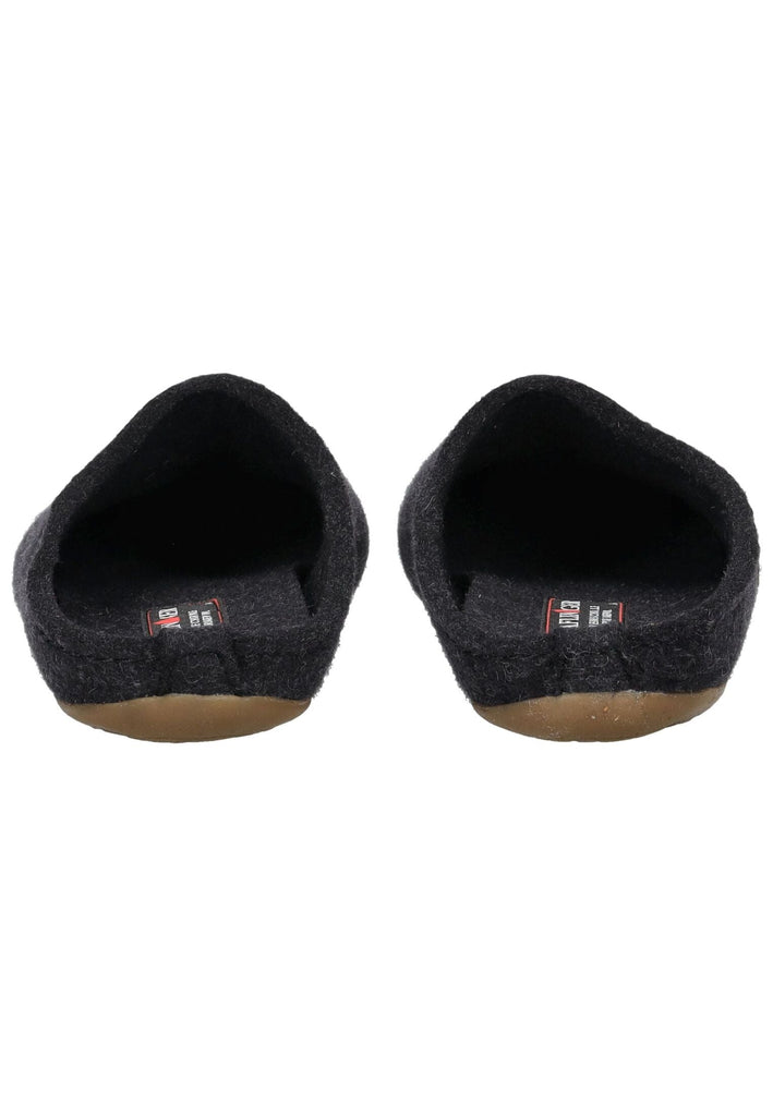 Haflinger Hausschuhe Filz Graphit