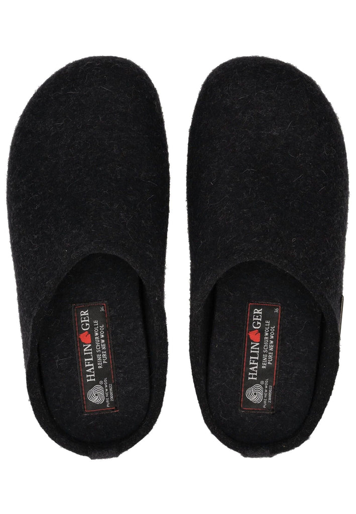 Haflinger Hausschuhe Filz Graphit