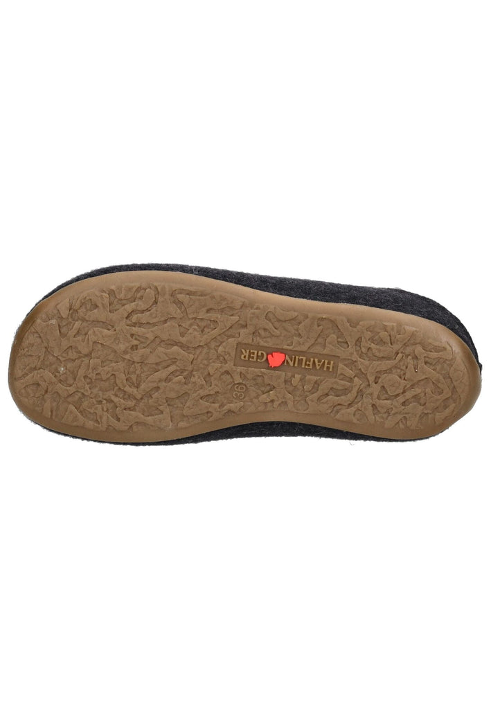 Haflinger Hausschuhe Filz Graphit