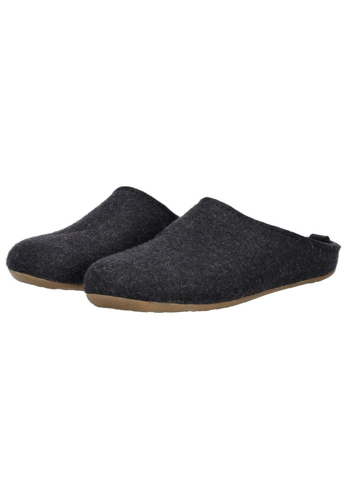 Haflinger Hausschuhe Filz Graphit