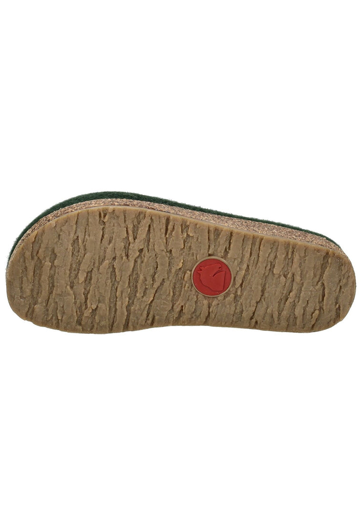 Haflinger Hausschuhe Filz Grün