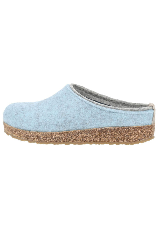 Haflinger Hausschuhe Filz Hellblau