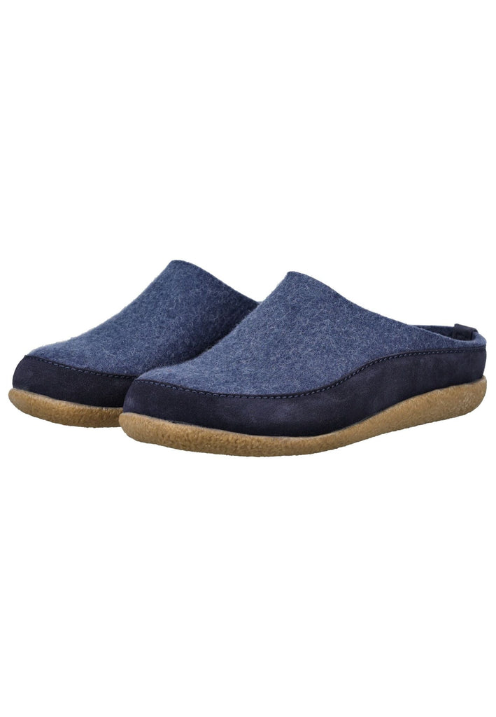 Haflinger Hausschuhe Filz Jeans