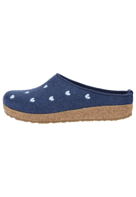 Haflinger Hausschuhe Filz Jeans
