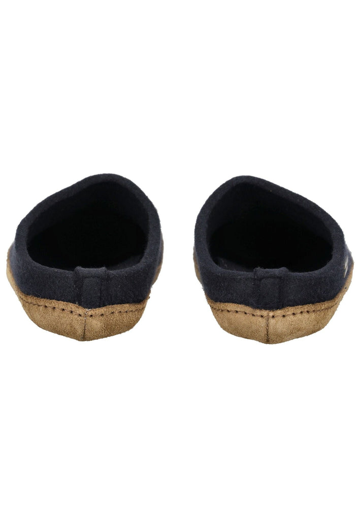 Haflinger Hausschuhe Filz Mittelblau