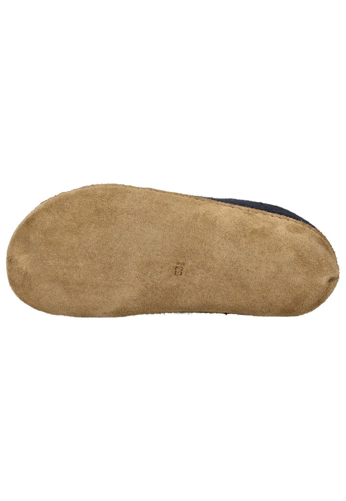 Haflinger Hausschuhe Filz Mittelblau