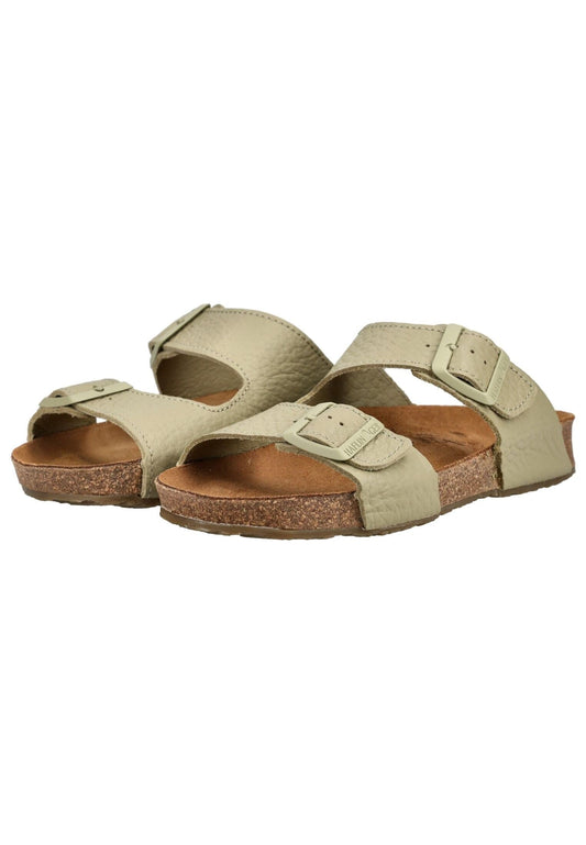Haflinger Hausschuhe Leder Beige