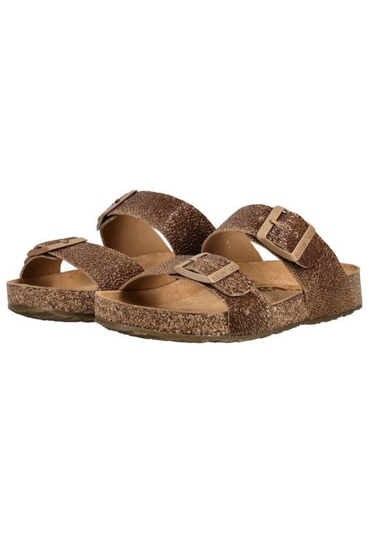 Haflinger Hausschuhe Leder Braun