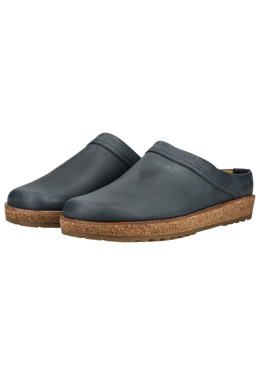 Haflinger Hausschuhe Leder Grau