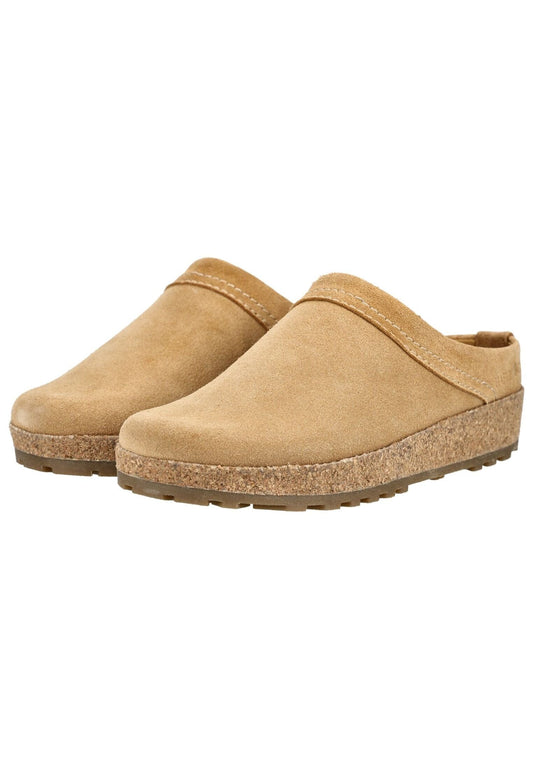 Haflinger Hausschuhe Leder Hellbraun