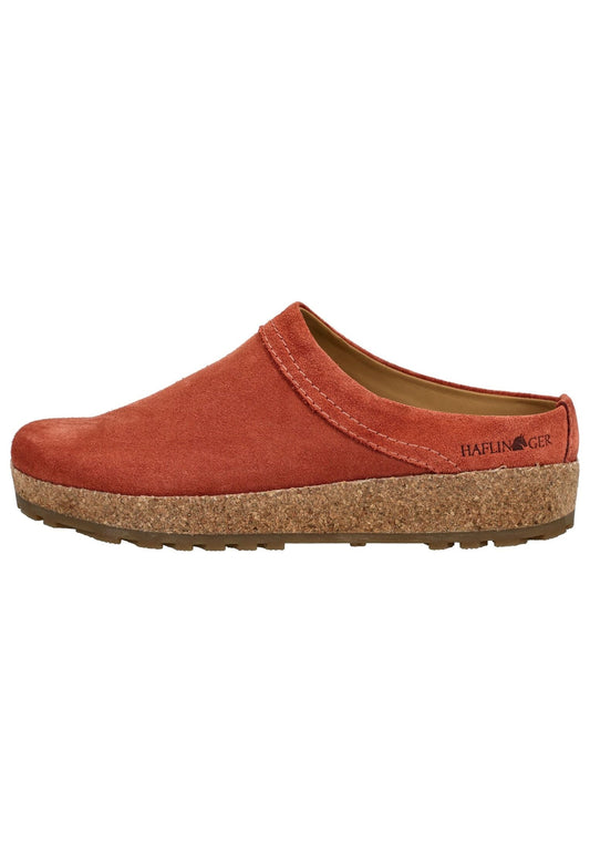Haflinger Hausschuhe Leder Orange