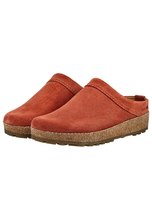 Haflinger Hausschuhe Leder Orange