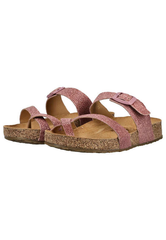 Haflinger Hausschuhe Leder Rosa