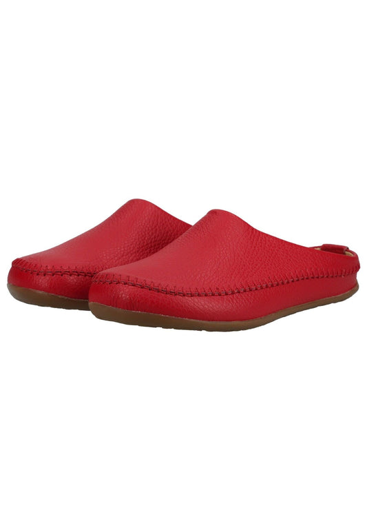 Haflinger Hausschuhe Leder Rot