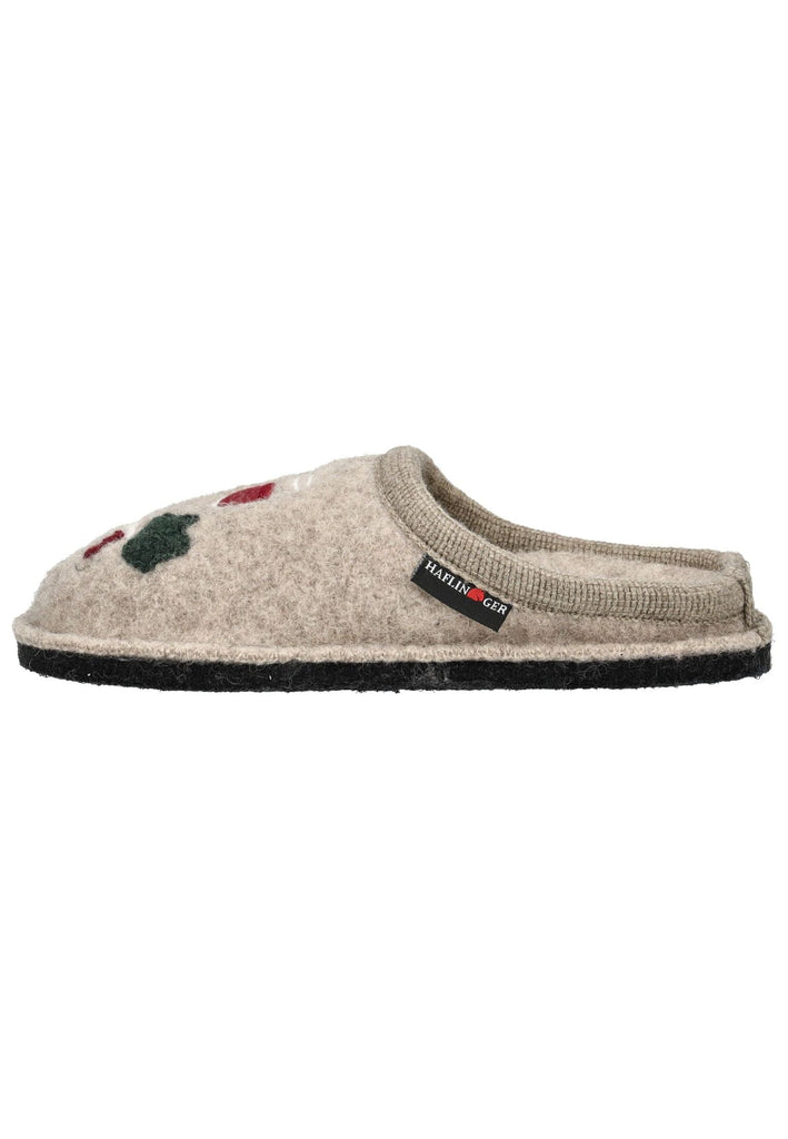 Haflinger Hausschuhe Wolle Beige