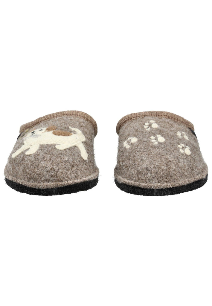 Haflinger Hausschuhe Wolle Beige