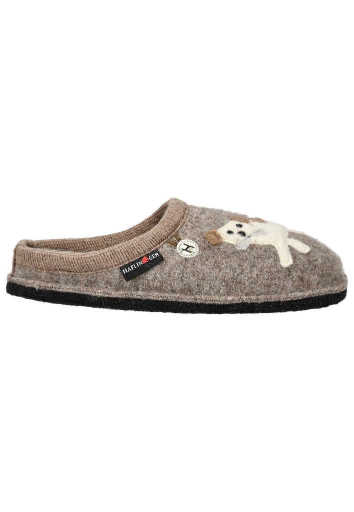 Haflinger Hausschuhe Wolle Beige