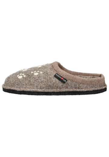 Haflinger Hausschuhe Wolle Beige