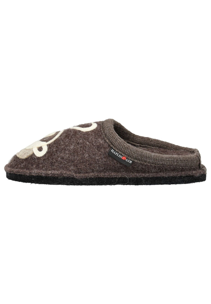 Haflinger Hausschuhe Wolle Braun