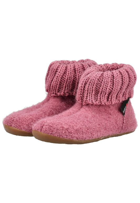 Haflinger Hausschuhe Wolle Rose