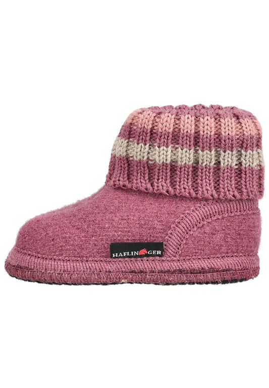 Haflinger Hausschuhe Wolle Rose