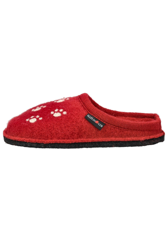 Haflinger Hausschuhe Wolle Rot