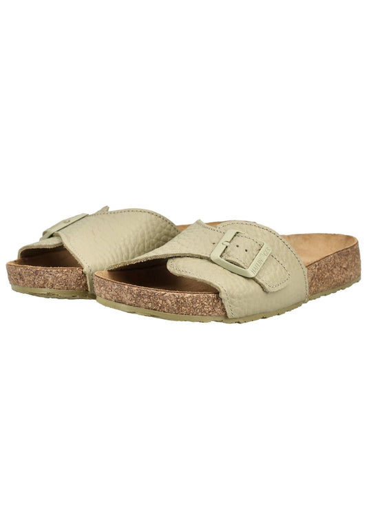 Haflinger Pantoletten Leder Beige