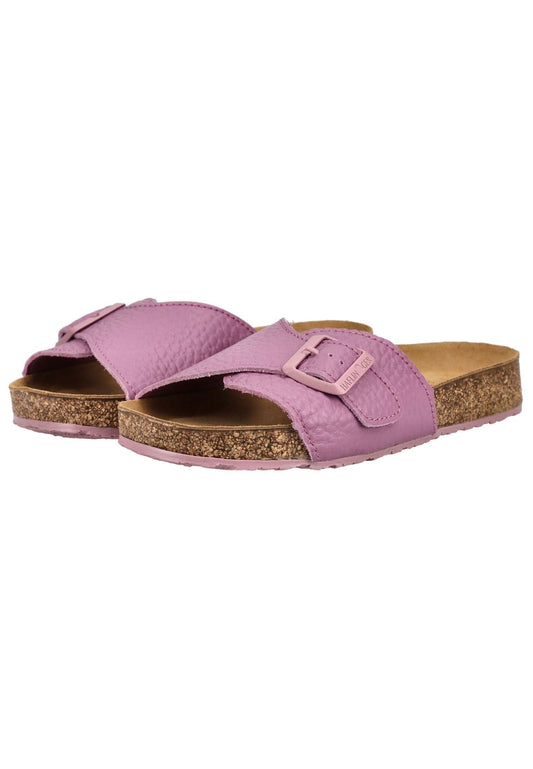 Haflinger Pantoletten Leder Pink