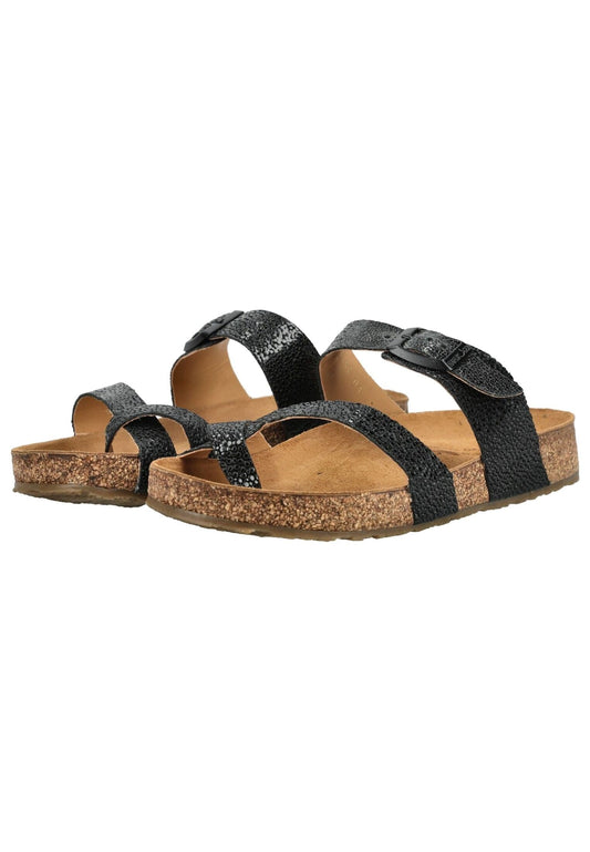 Haflinger Sandalen Leder Schwarz