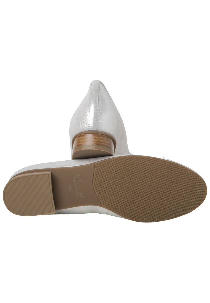 HASSIA Ballerinas Leder/Textil Silber