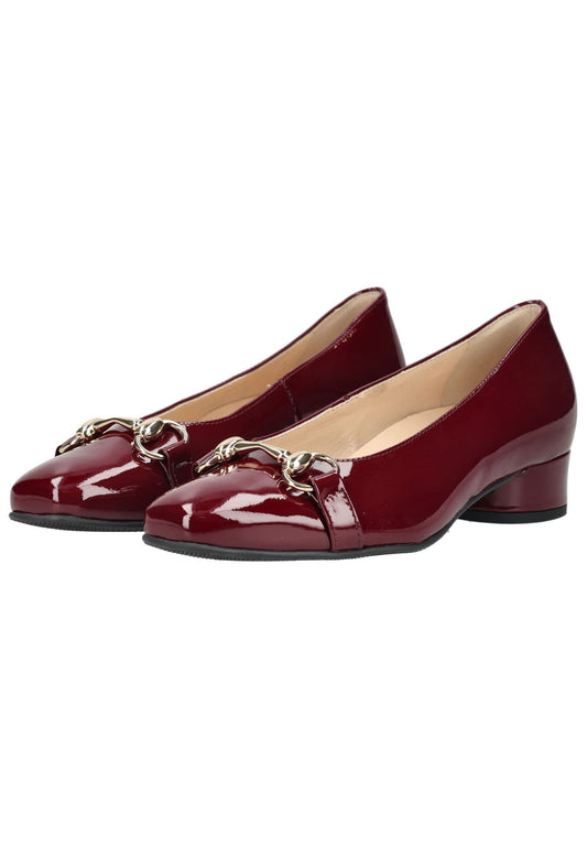 HASSIA Pumps Leder Bordeaux Lack