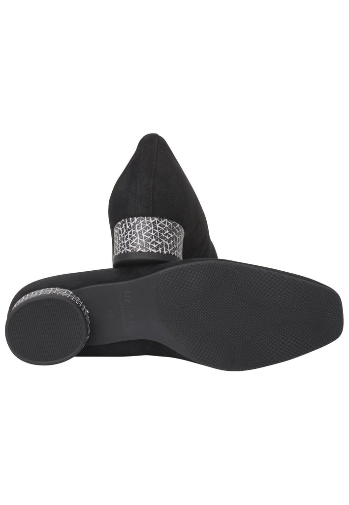 HASSIA Pumps Leder Schwarz/Weiß