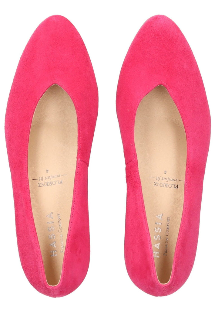 HASSIA Pumps Veloursleder Pink