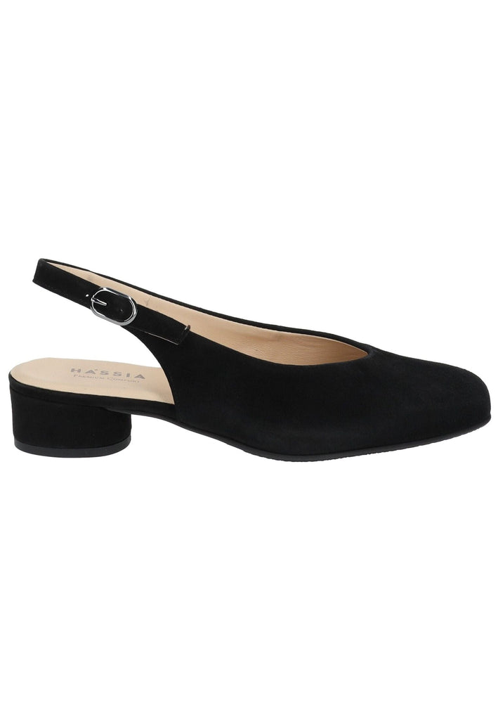 HASSIA Pumps Veloursleder Schwarz