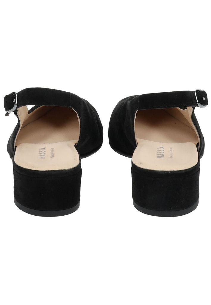 HASSIA Pumps Veloursleder Schwarz