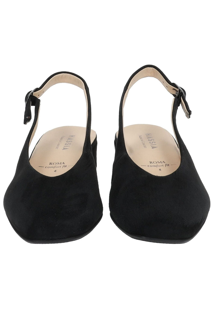 HASSIA Pumps Veloursleder Schwarz