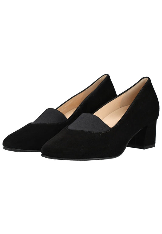 HASSIA Pumps Veloursleder Schwarz