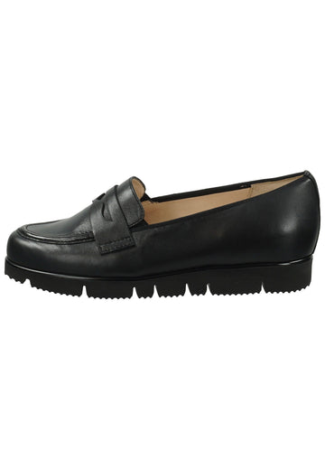 Slipper HASSIA Slipper Leder Schwarz