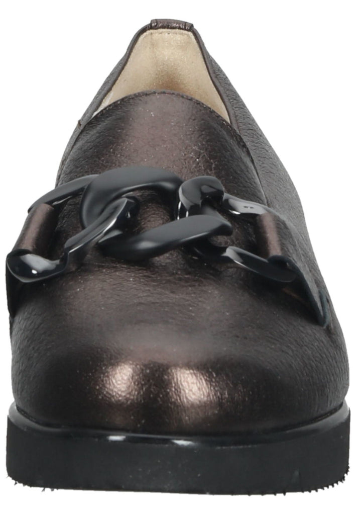 HASSIA Slipper Leder Dunkelbraun